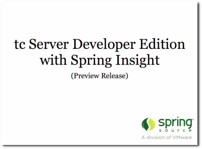 tc Server Developer Edition Screencast
